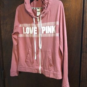 Pink sweater shirt hoodie